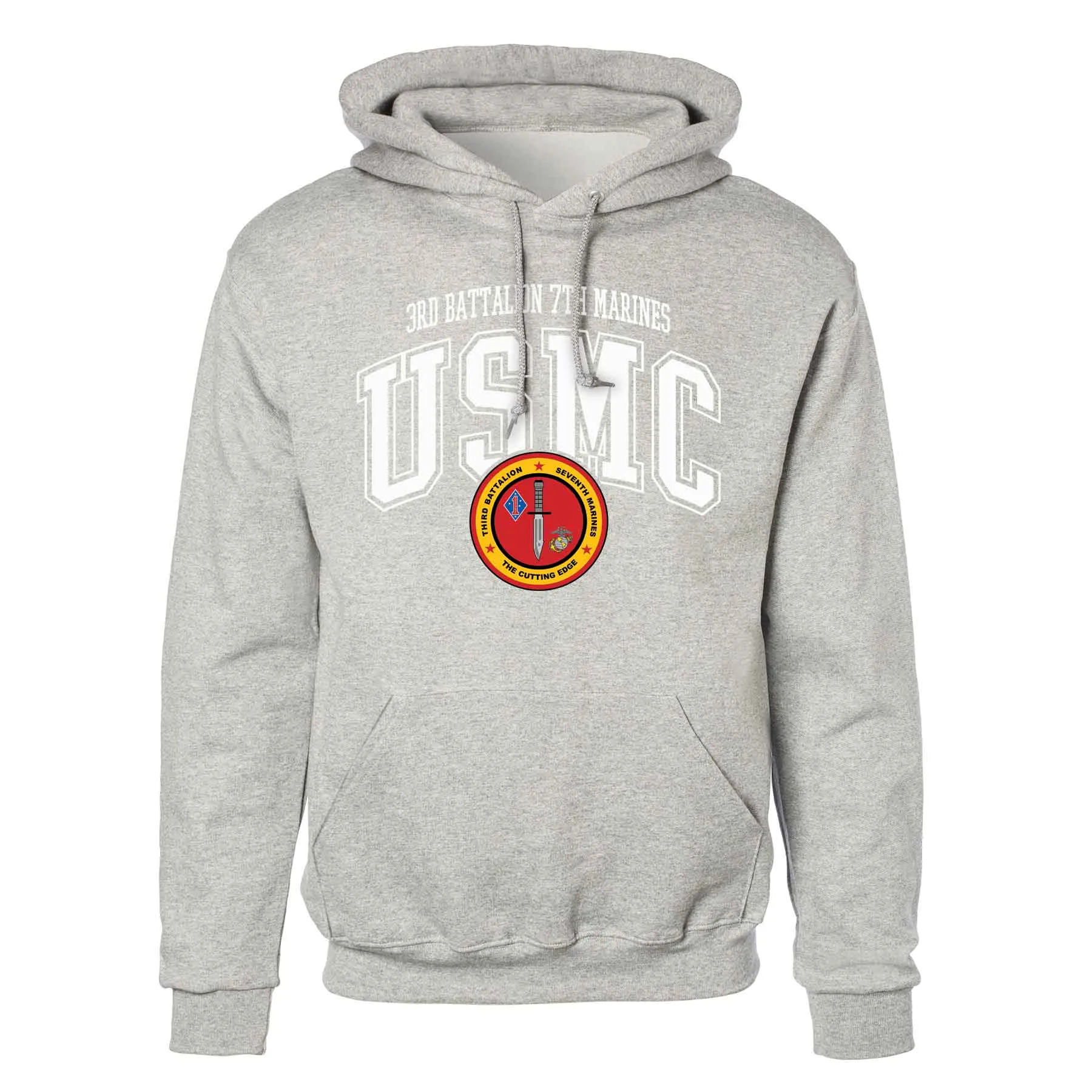 3rd Battalion 7th Marines Arched Hoodie