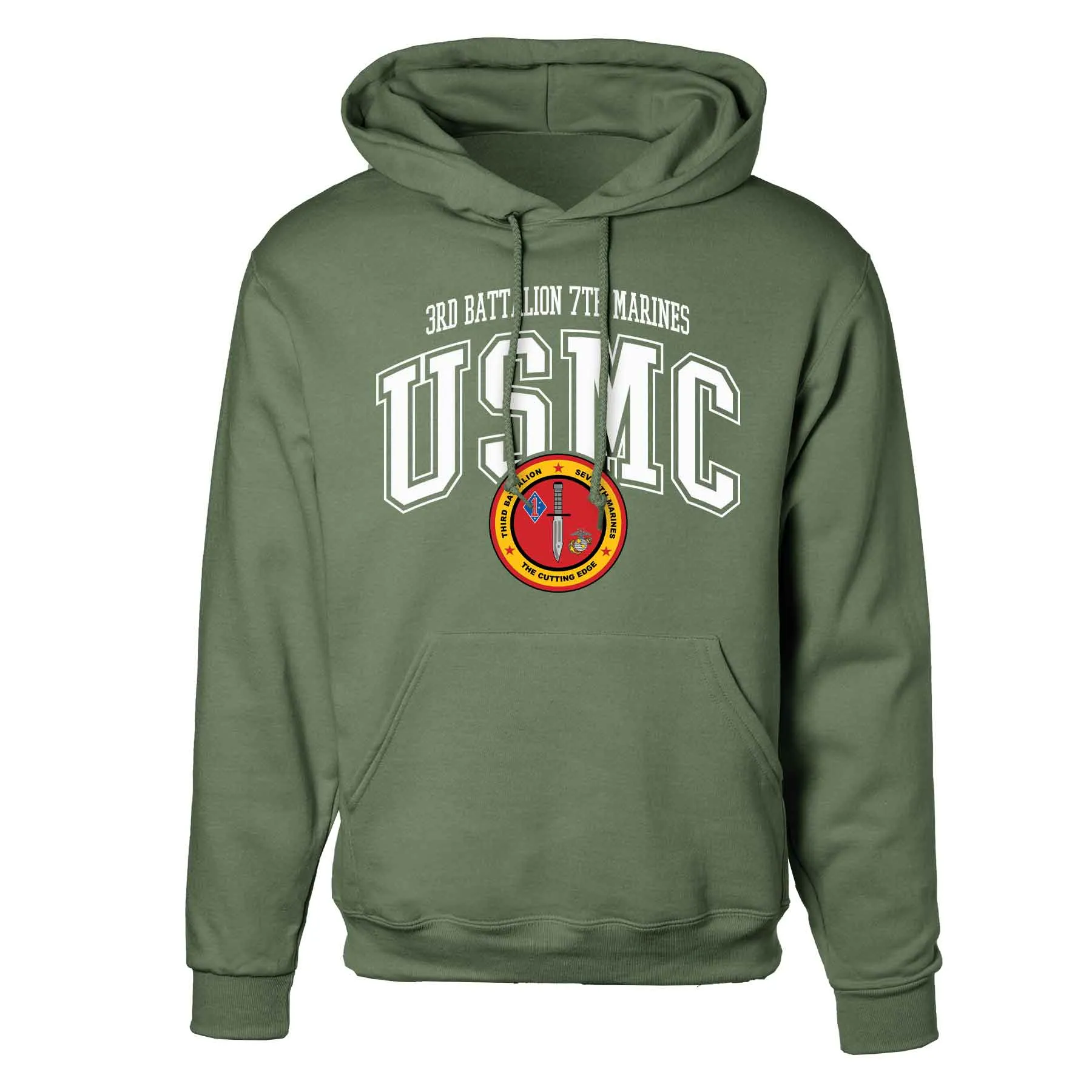 3rd Battalion 7th Marines Arched Hoodie