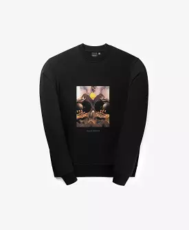 Black Landscape Oversized Sweater