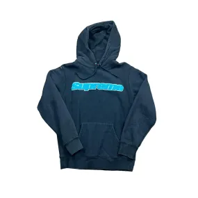 Black Supreme Chenille Hoodie - Small