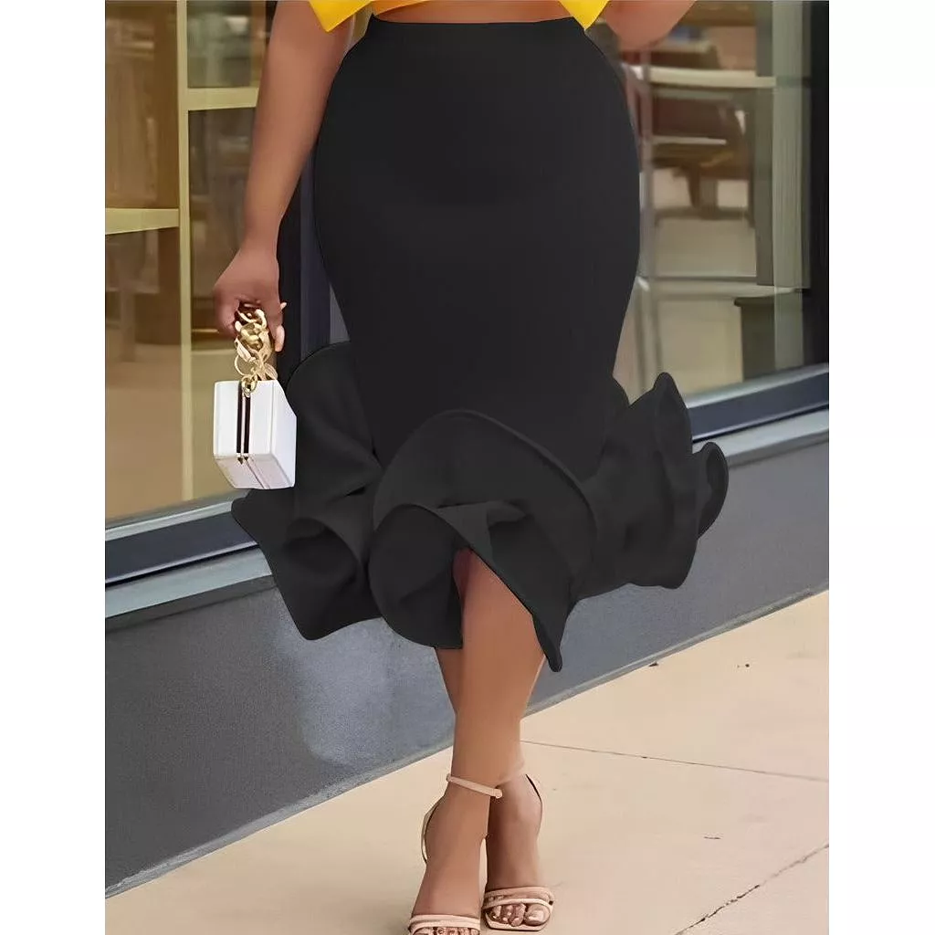 Bodycon Bottom Flare Skirt