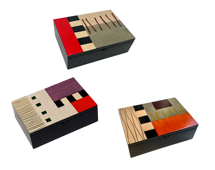 Brazilian Home Collection, Recycled Wood Boxes, 4 ” x 6 ” x 2 ”