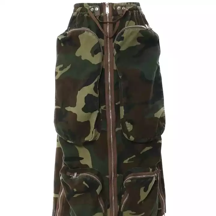 Camouflage Cargo Skirt