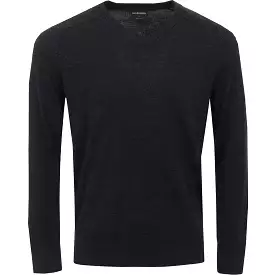 Carl Merino Sweater Black Melange - 2024