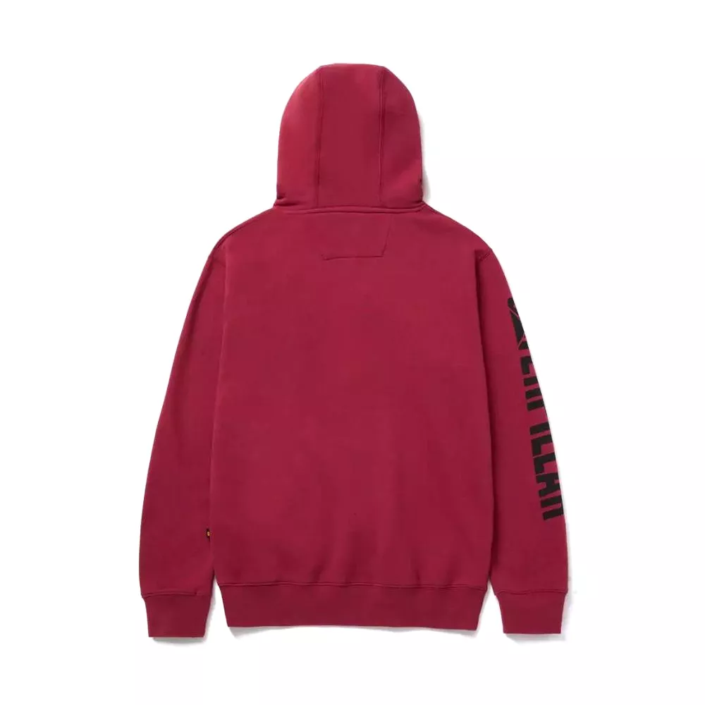 CAT Men's Trademark Banner Hoodie - Brick Red 1910709