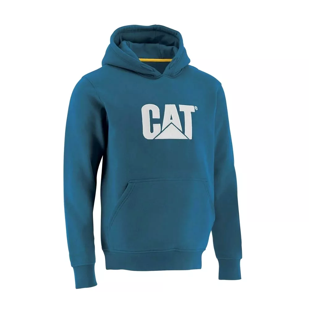 CAT Trademark Men's Hooded Work Sweater - Blue W10646