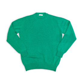 CREW NECK CASHMERE SWEATER GREEN