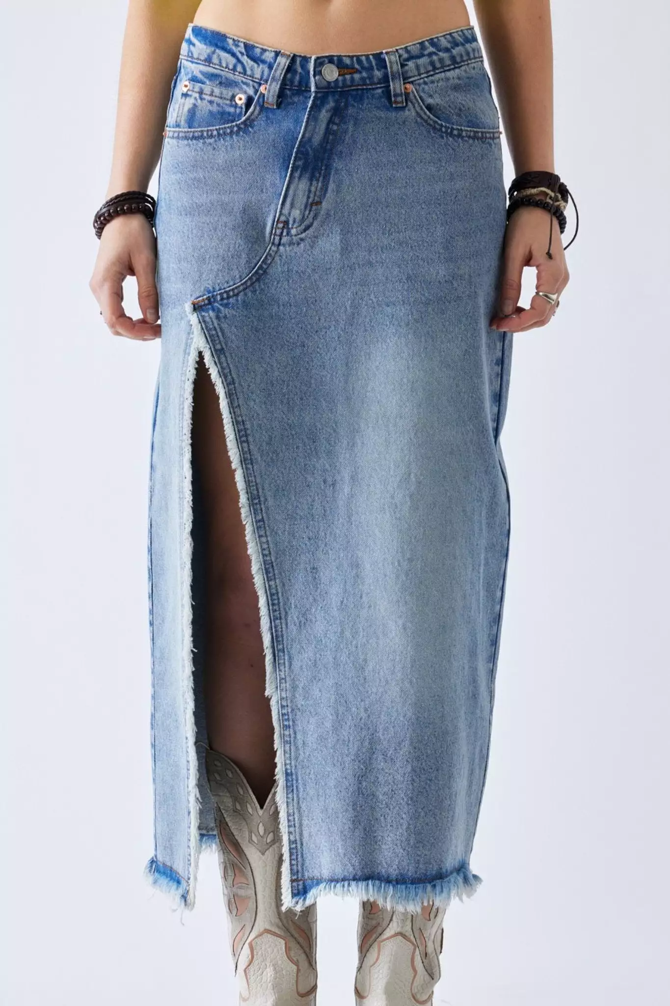 Denim Maxi Skirt