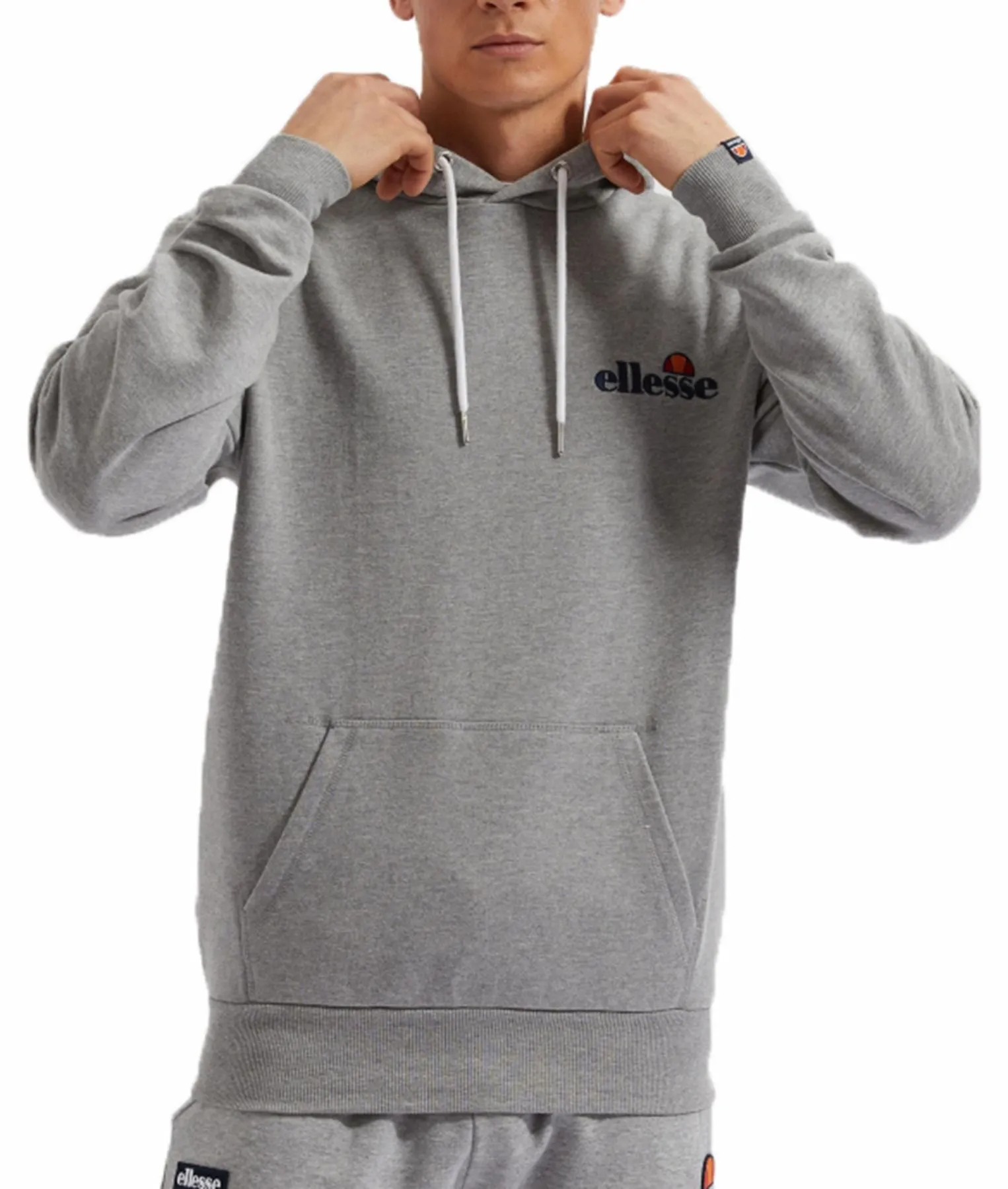 Ellesse Primero Logo Overhead Hoodie Grey