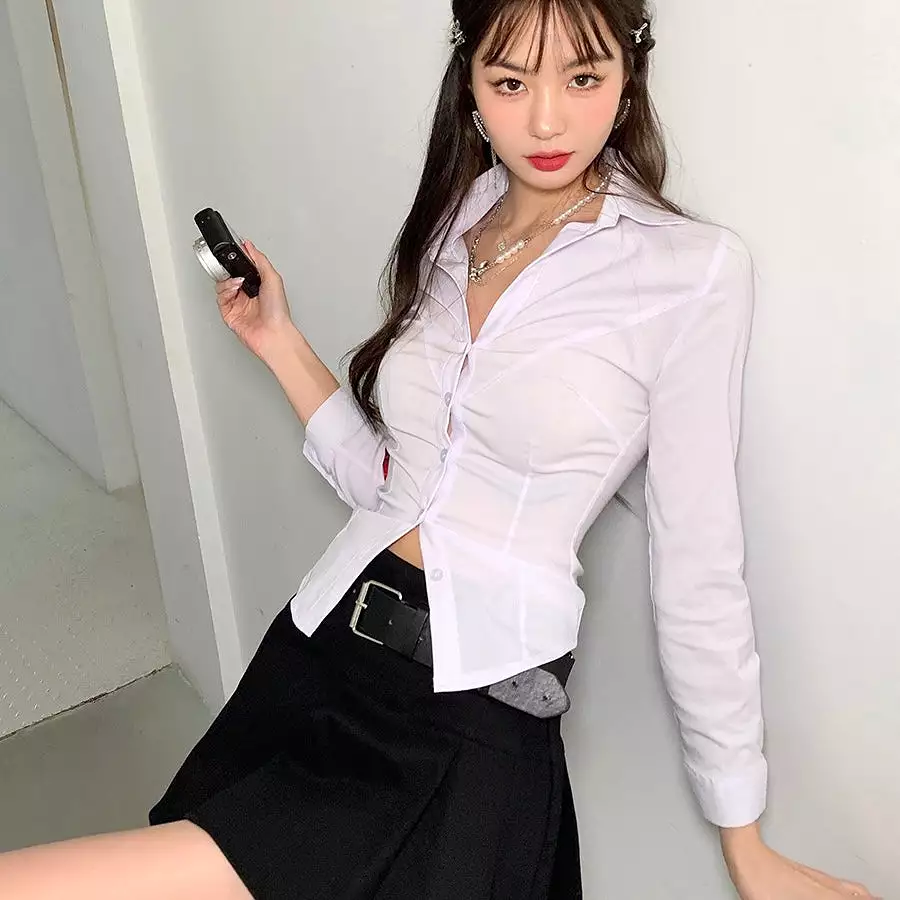 Erin Black Belt Skirt