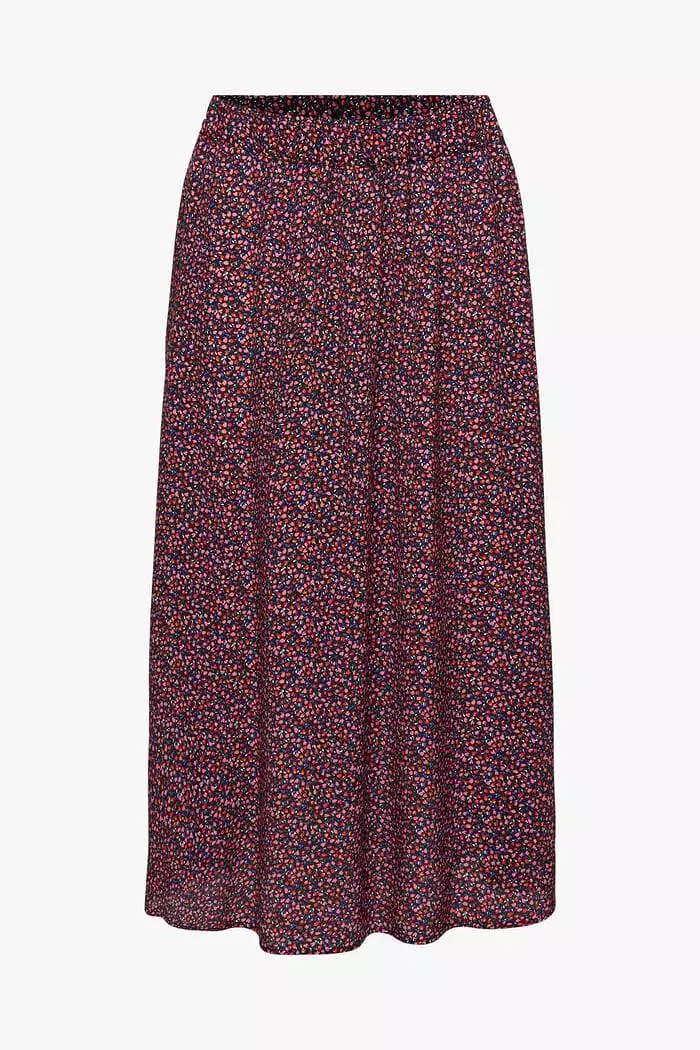 Esprit Printed Viscose Midi Skirt - 993EE1D301