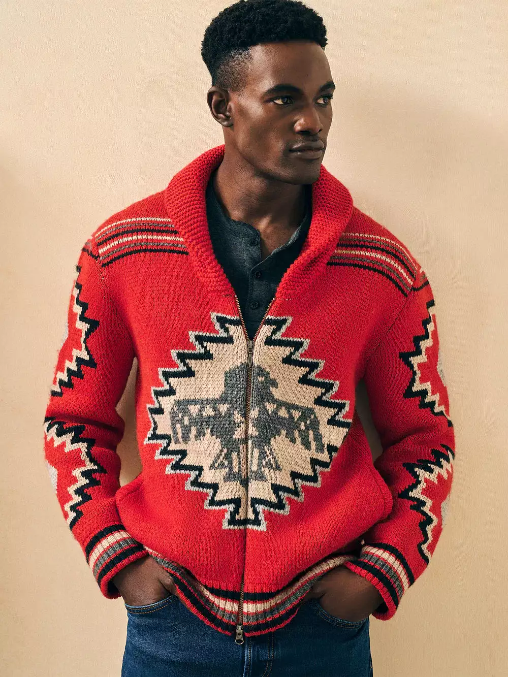 FAHERTY Steven Paul Judd Thunderbird Cardigan