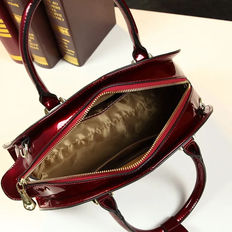 Fashion Genuine Leather Versatile Embroidery Women China Ethnic Style Middle Aged Shoulder Messenger