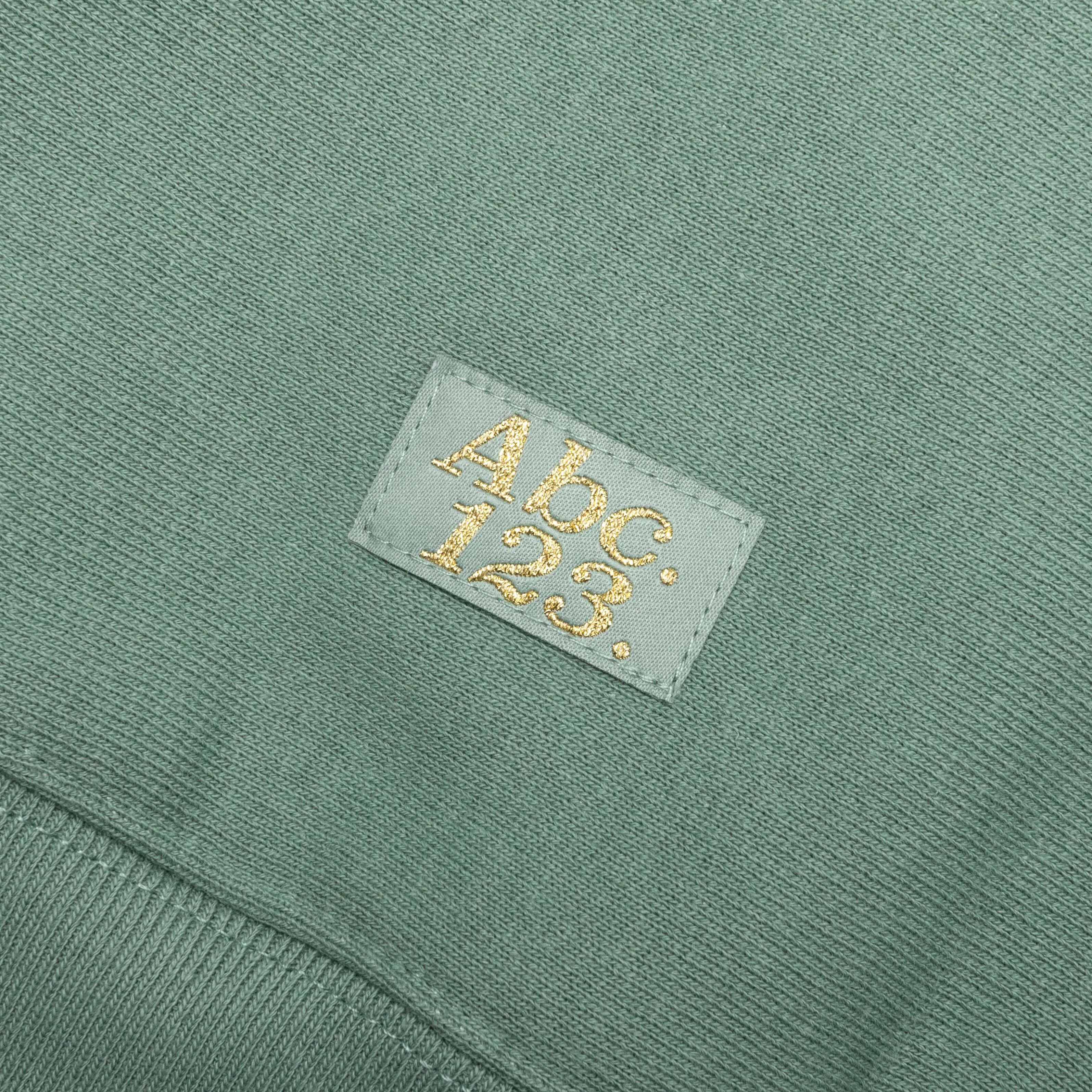 Fleece Crewneck with Waffle - Aventurine Green