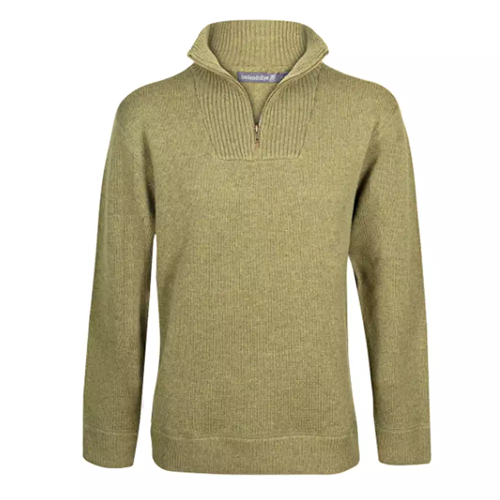 Half Zip Men's Irish Knit Sweater