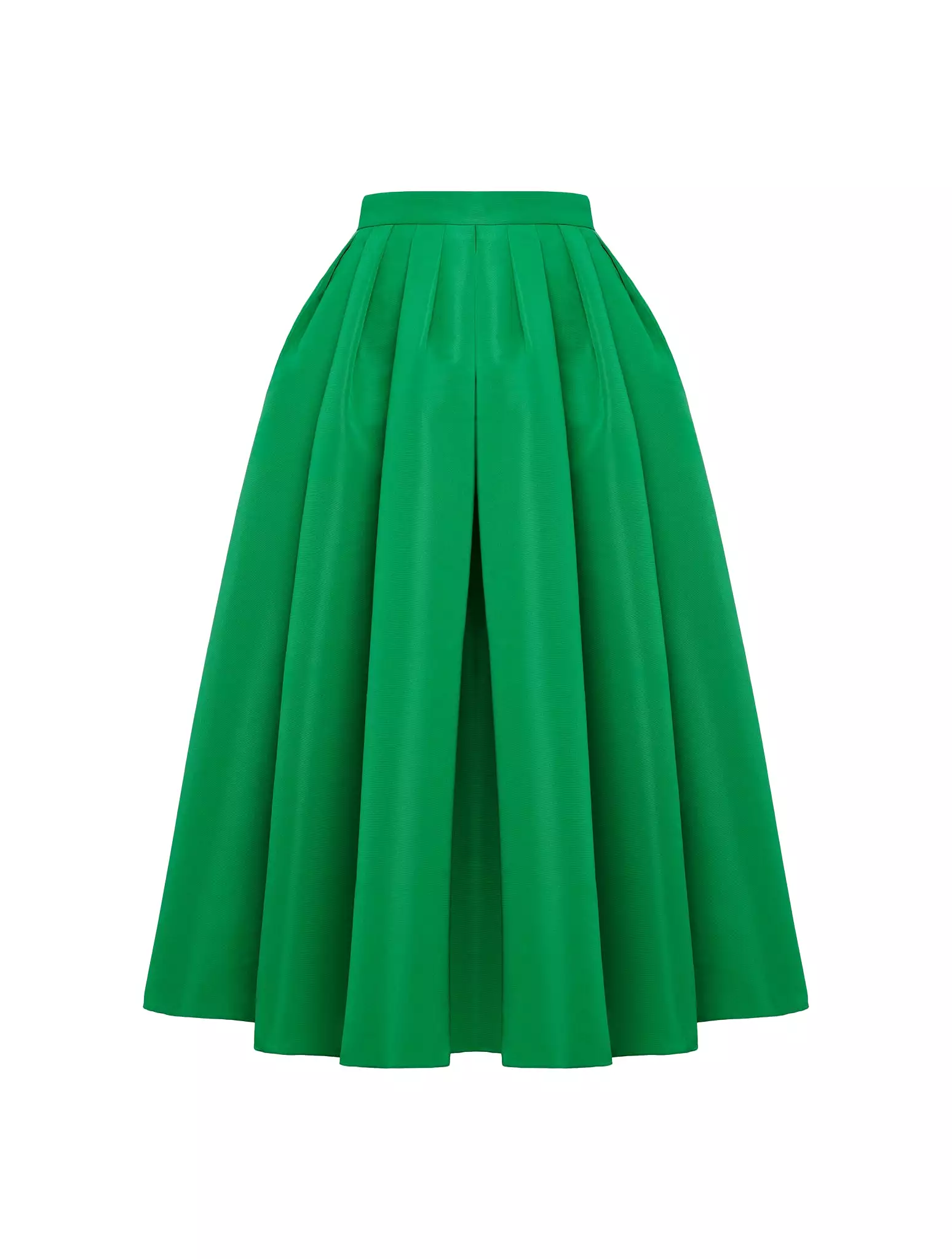 high-waisted full skirt