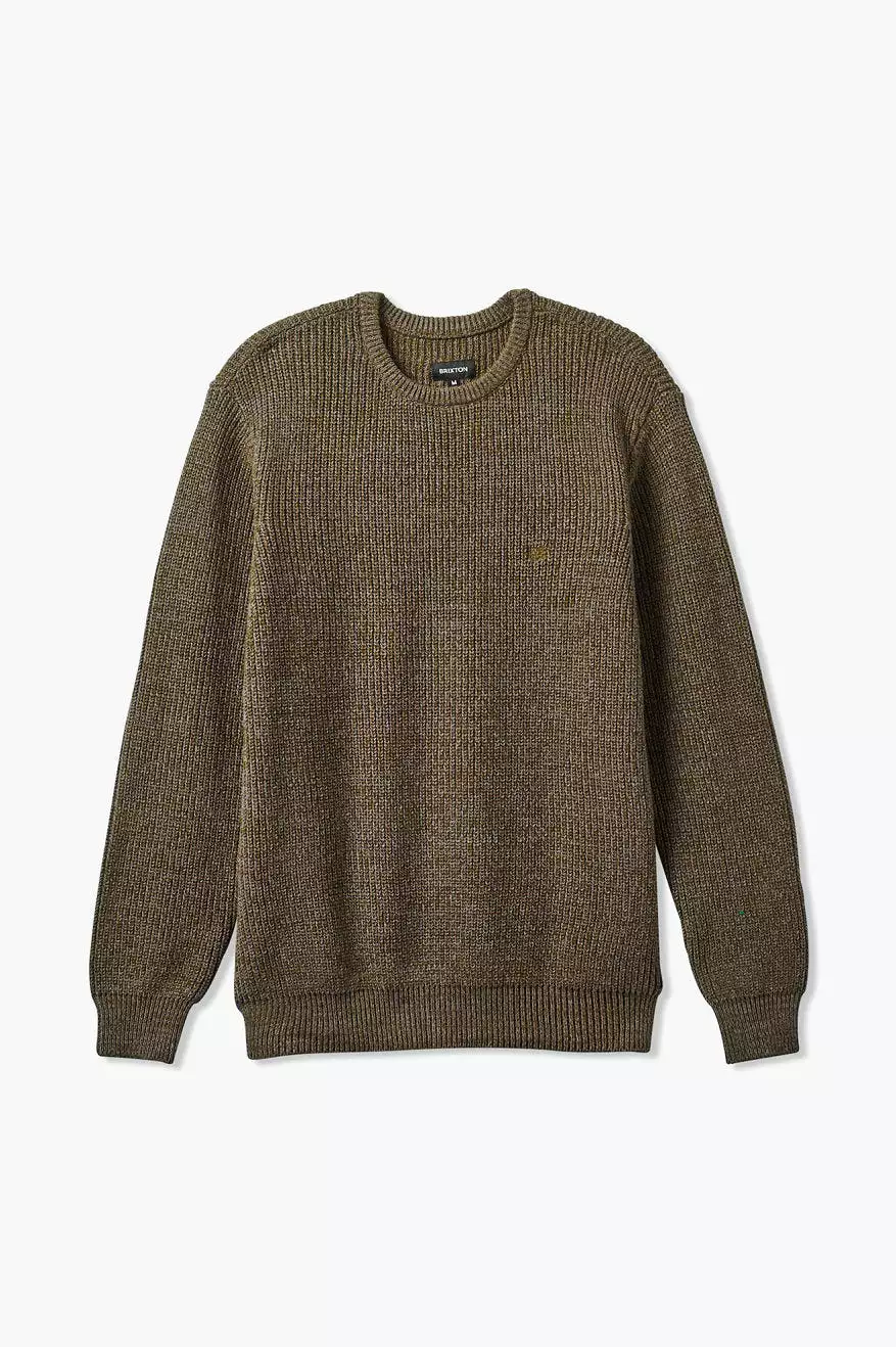 Landmark Crew Sweater - Heather Brown