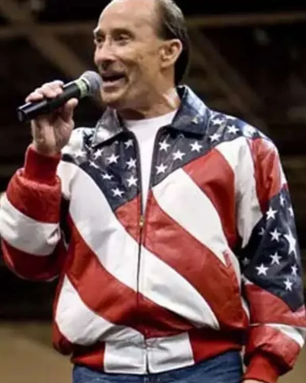 Lee Greenwood American Flag Leather Jacket - William Jacket