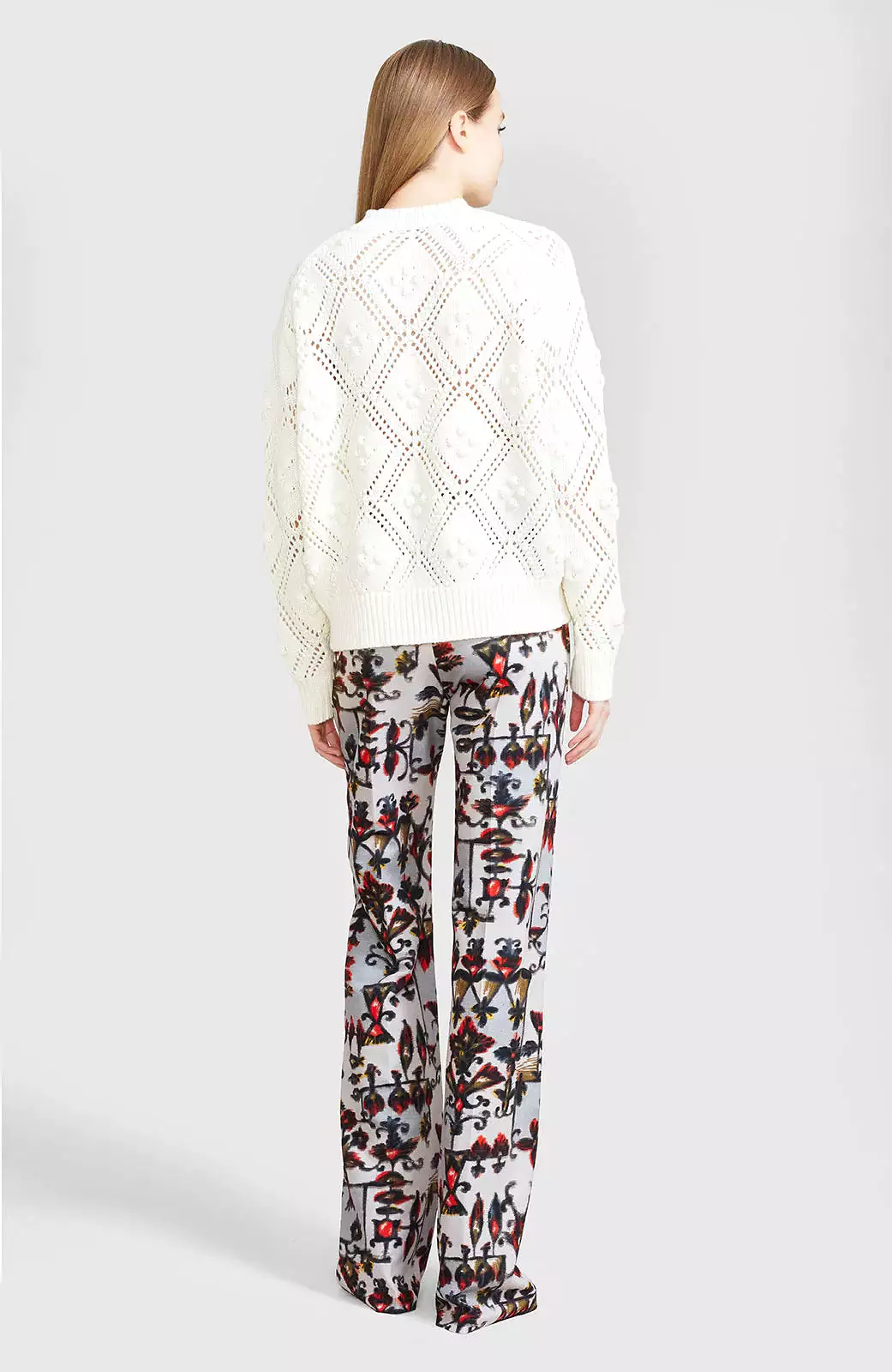 LELA ROSE Dotted Knit Pullover