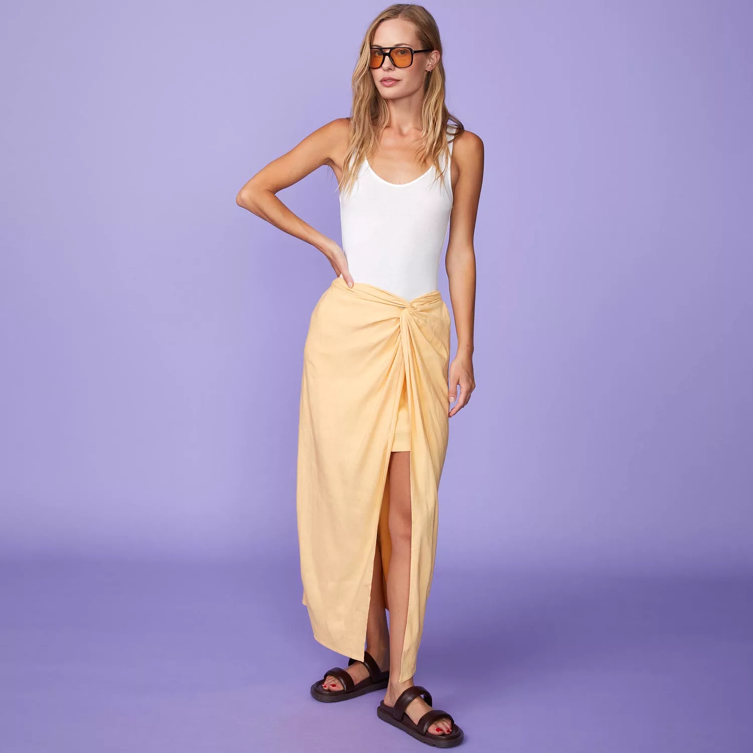 Linen Sarong Skirt