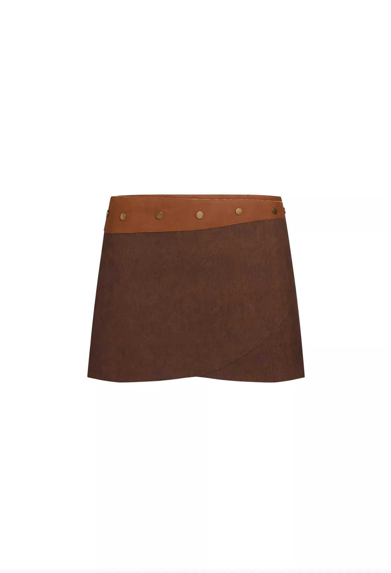 Lioness Nueve Mini Skirt in Chocolate