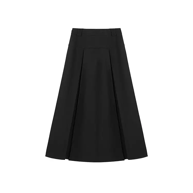 Long Pleated Skirt