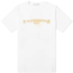 MASTERMIND WORLD Sand Logo T-ShirtWhite