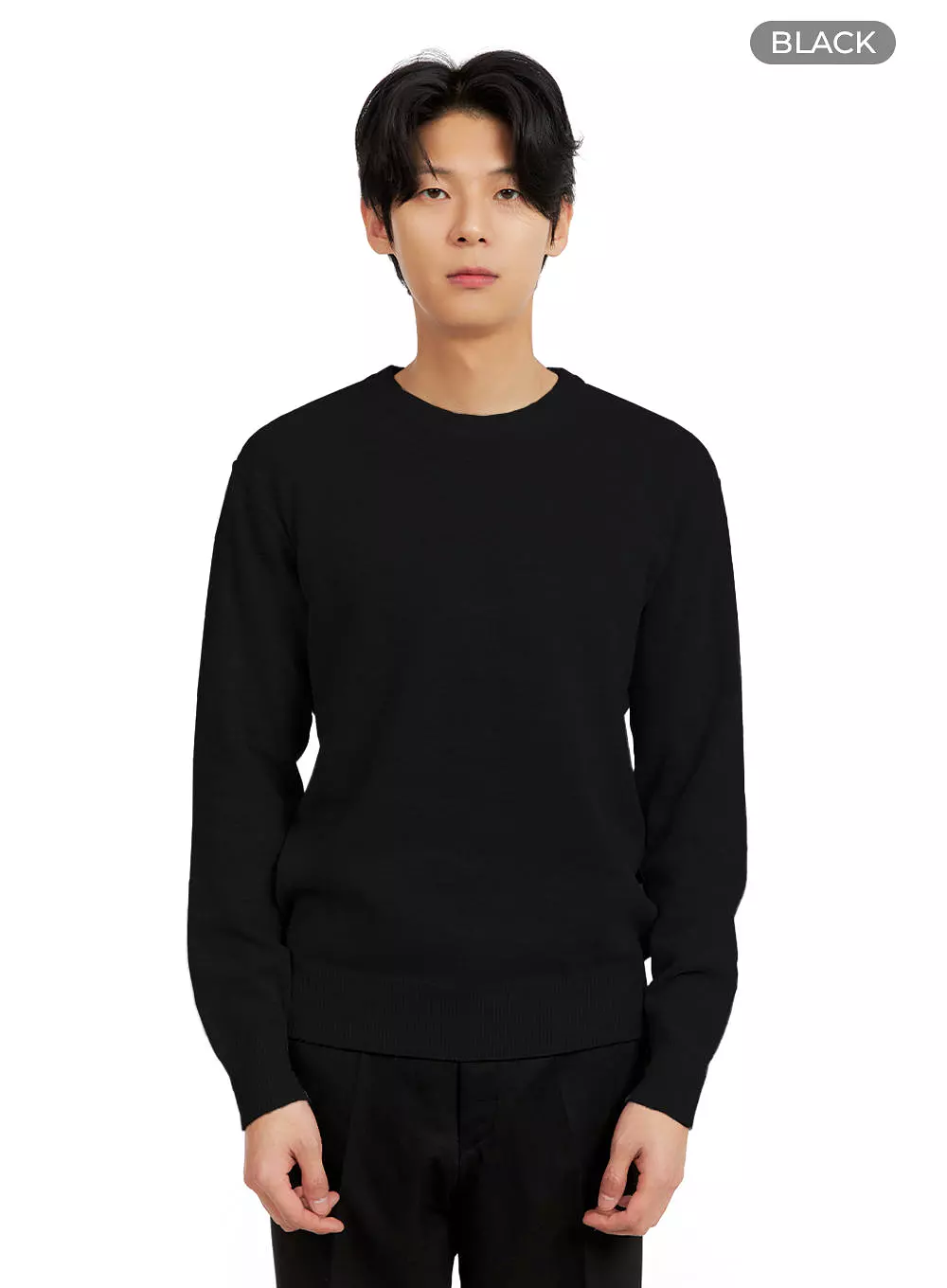 Men's Basic Crew Neck Sweater IA402