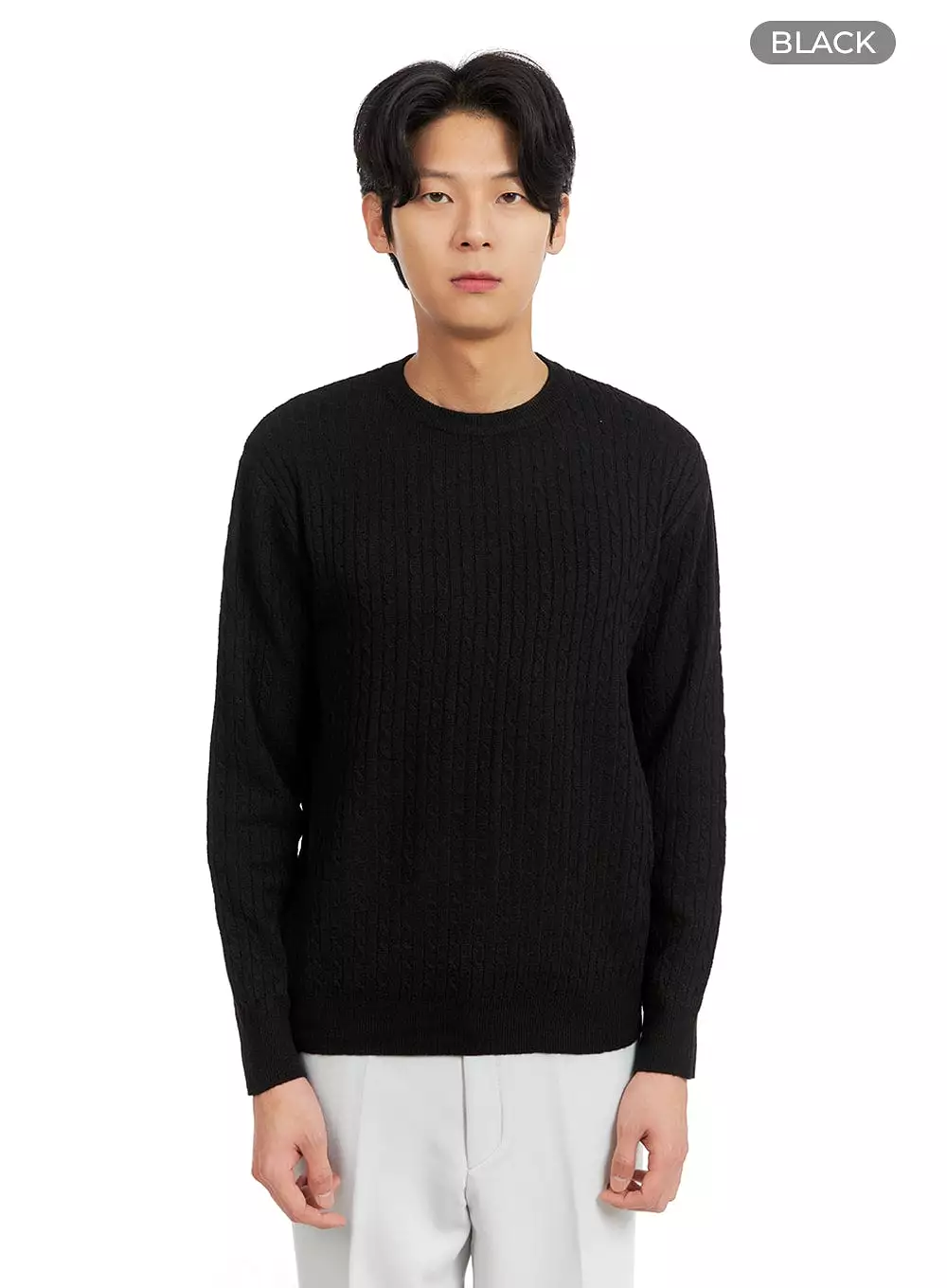 Men's Cable Knit Sweater IA402