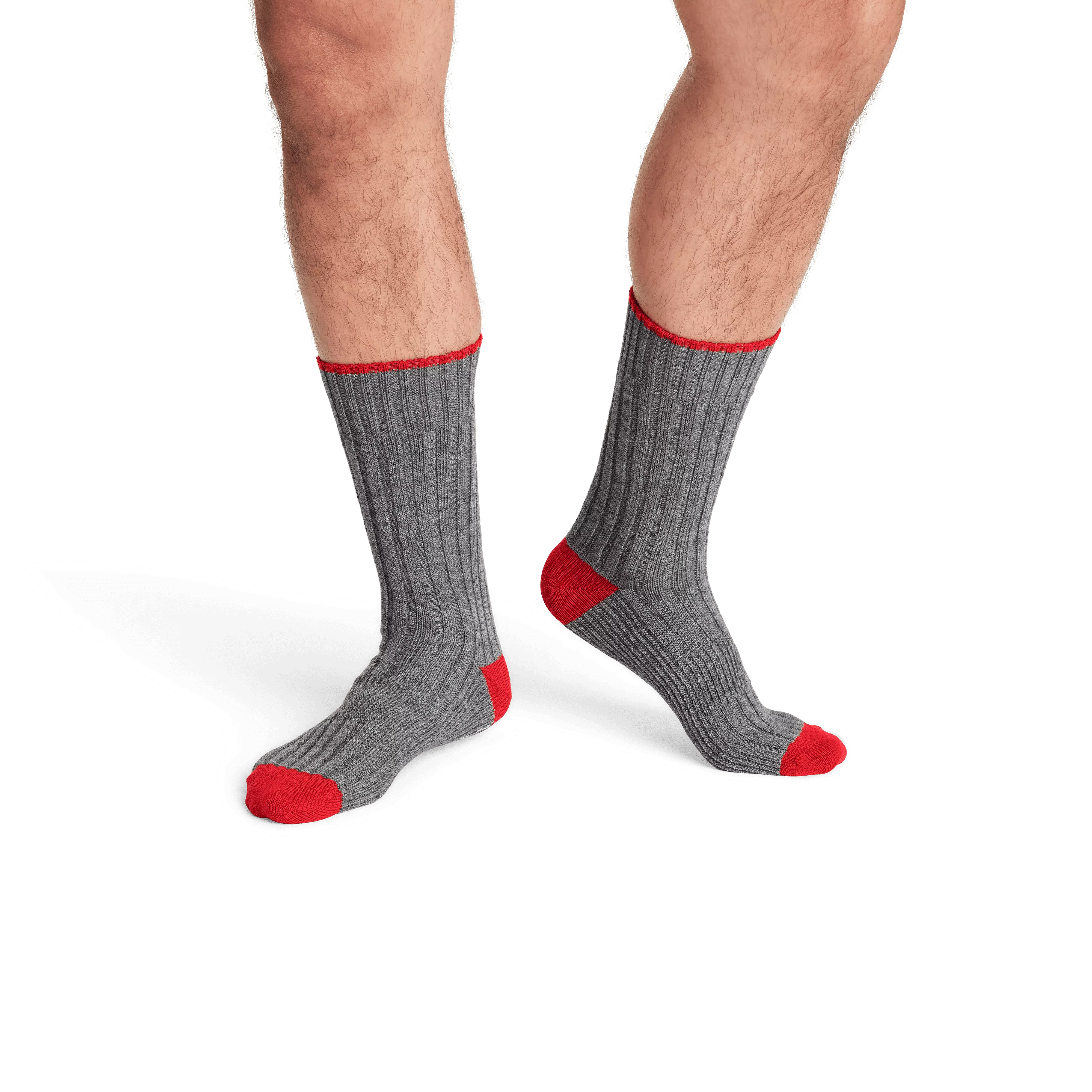 Men's Merino Wool Blend Sweater Calf Sock 4-Pack