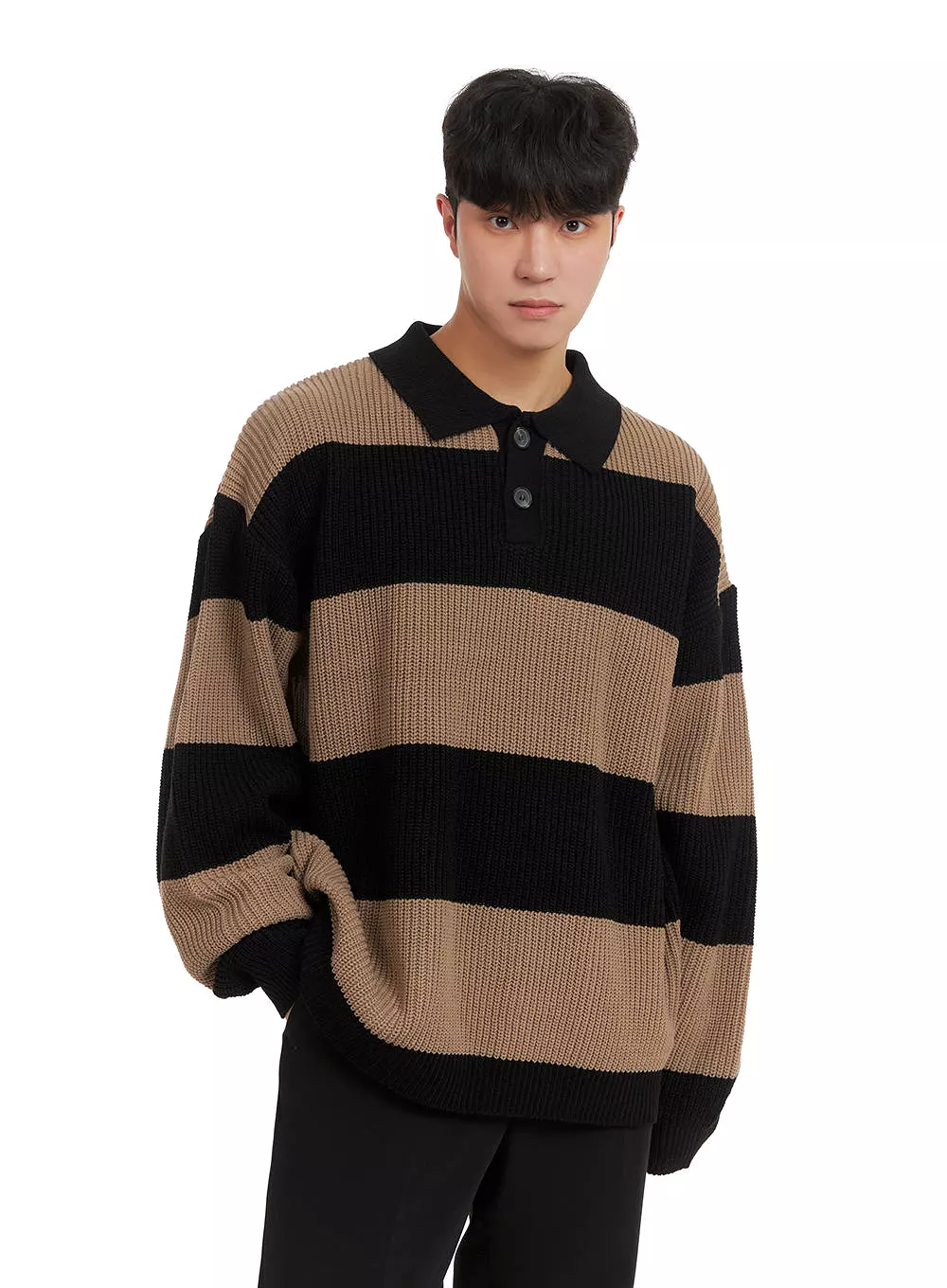 Men's Polo Knit Sweater IA402