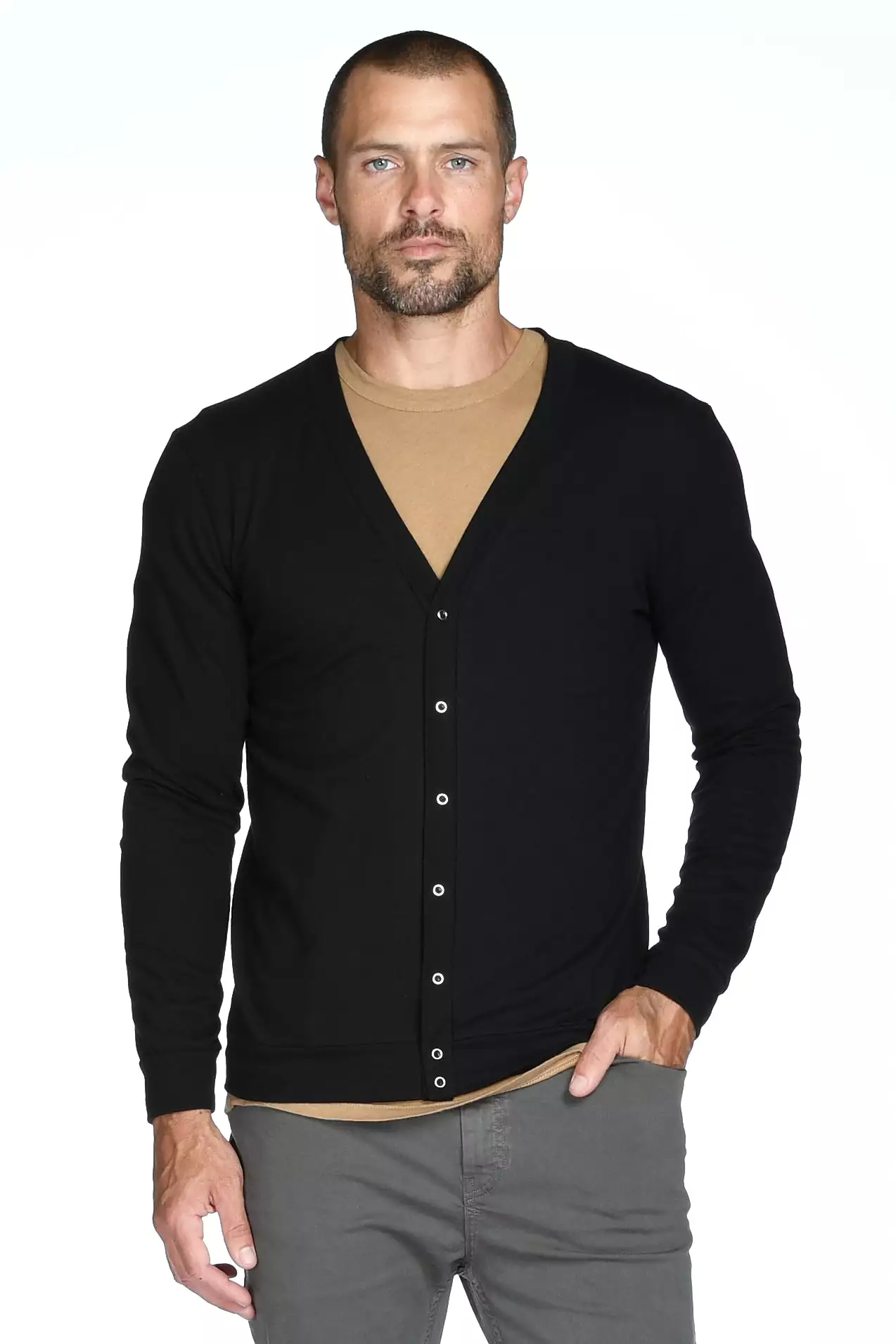 Men's Tri-Blend Cardigan Sweater