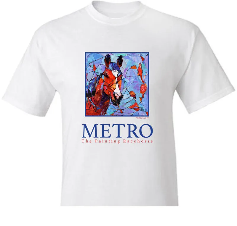 Metro the Painting Race Horse Self Portrait #5 T-Shirt