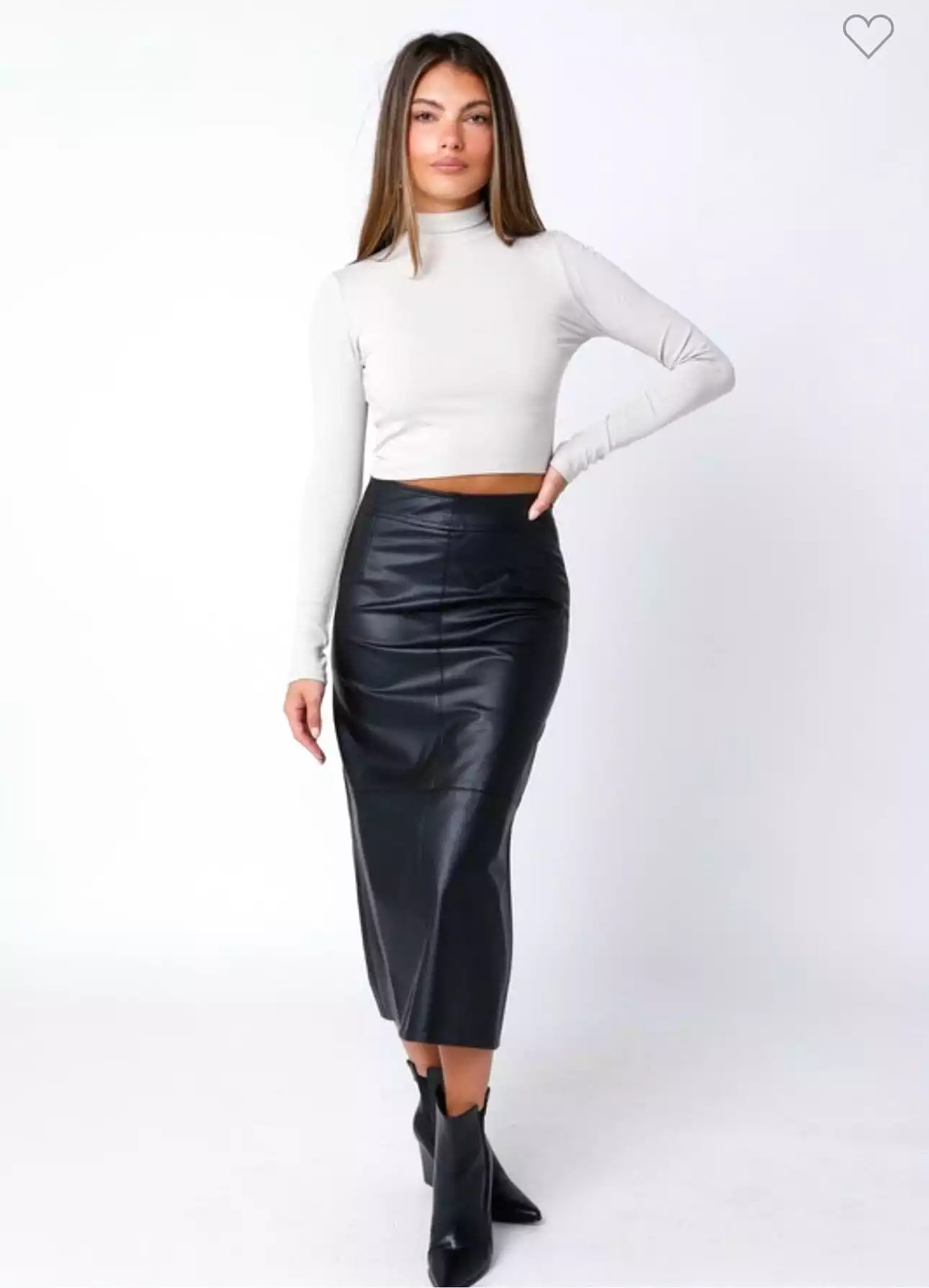 Monica Leather Skirt