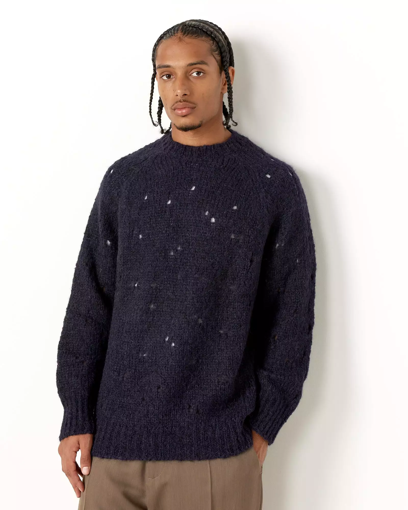 Needle Drop Raglan Sweater