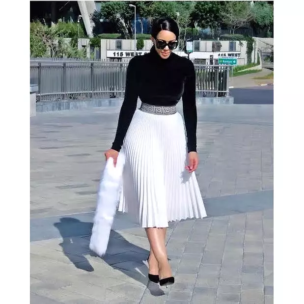 Pleated maxi Skirt