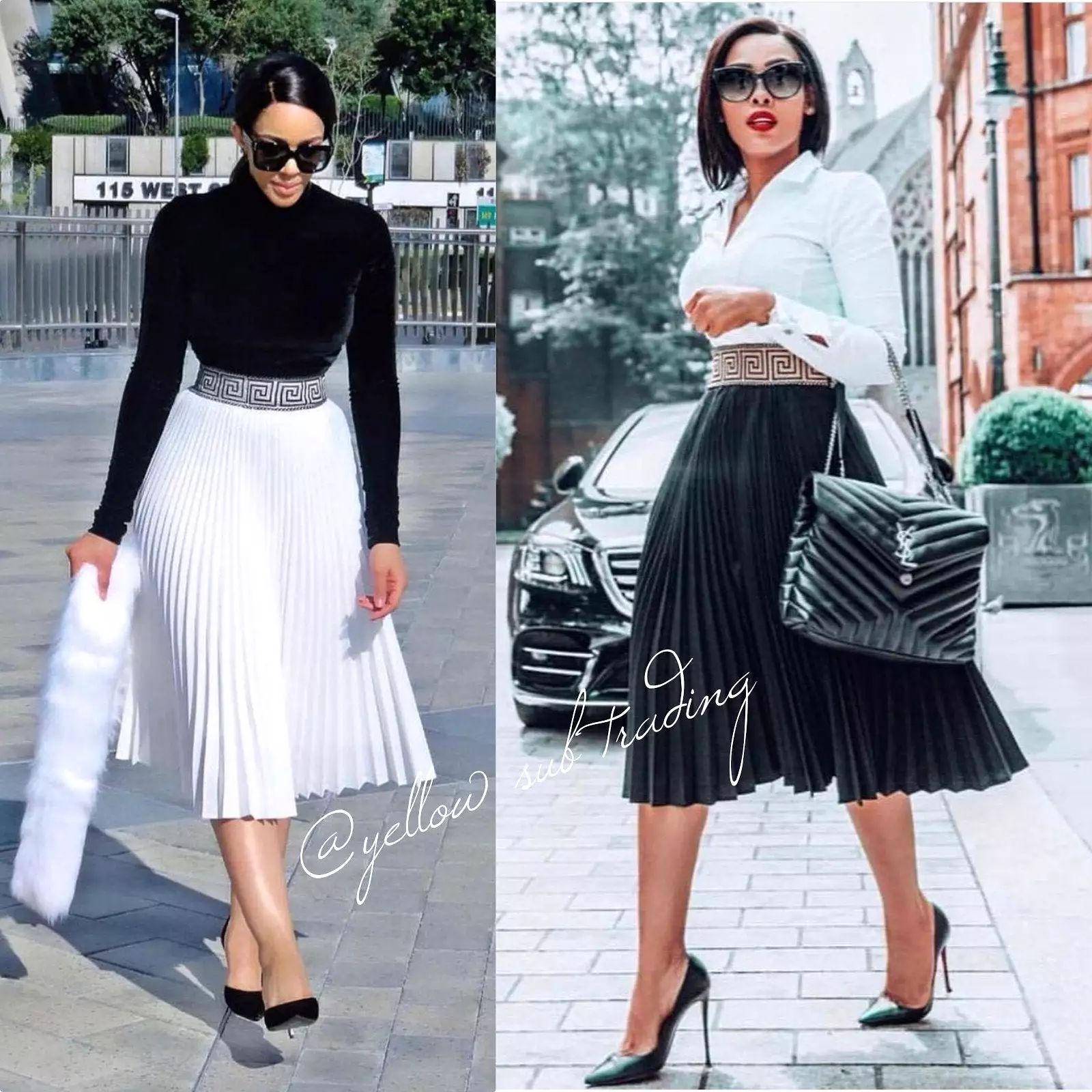 Pleated maxi Skirt