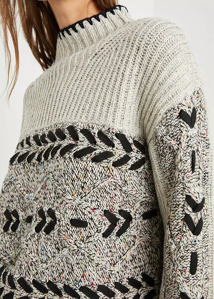 Rails Raini Sweater - Heather Cables