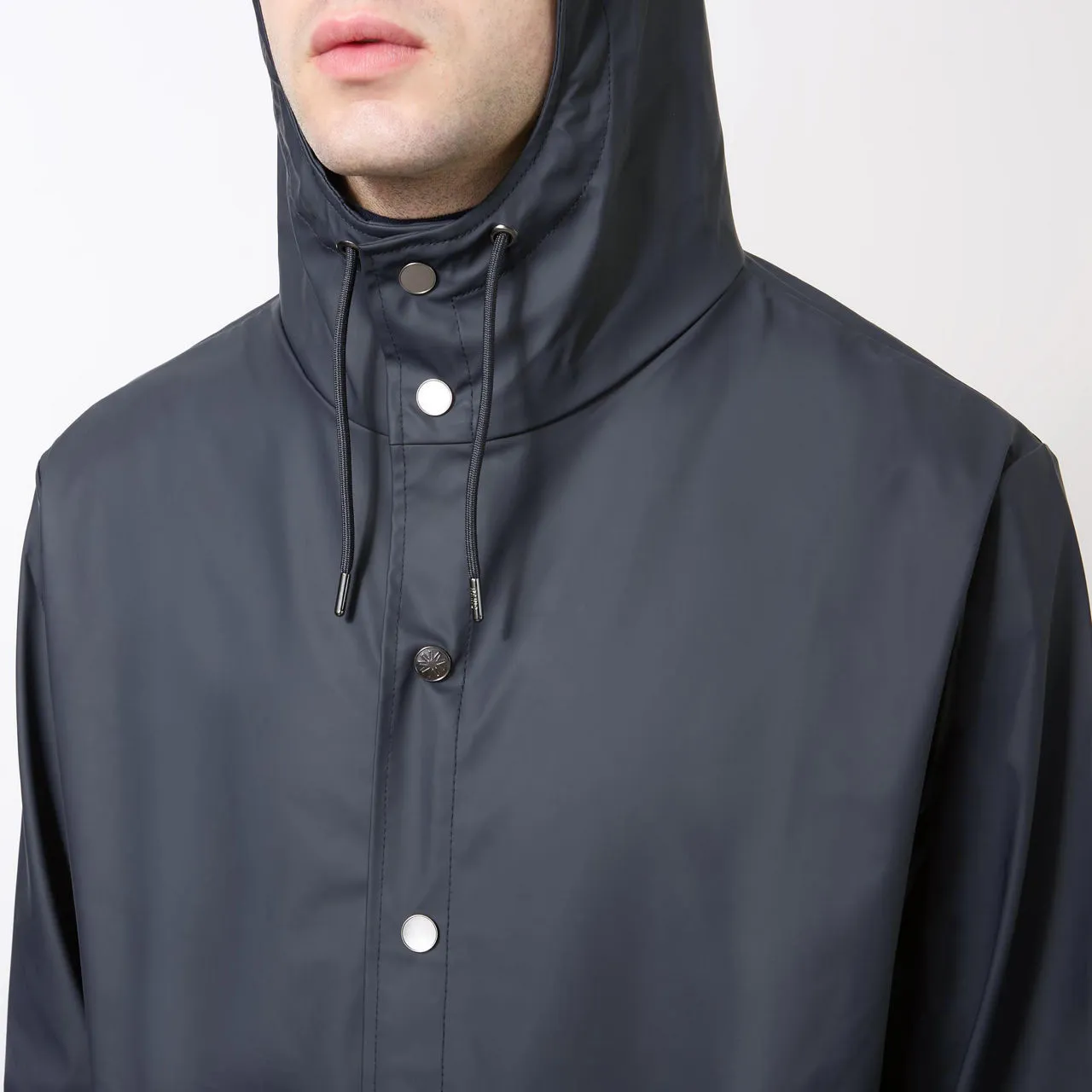 RAINS Mid Length Jacket Unisex - Navy