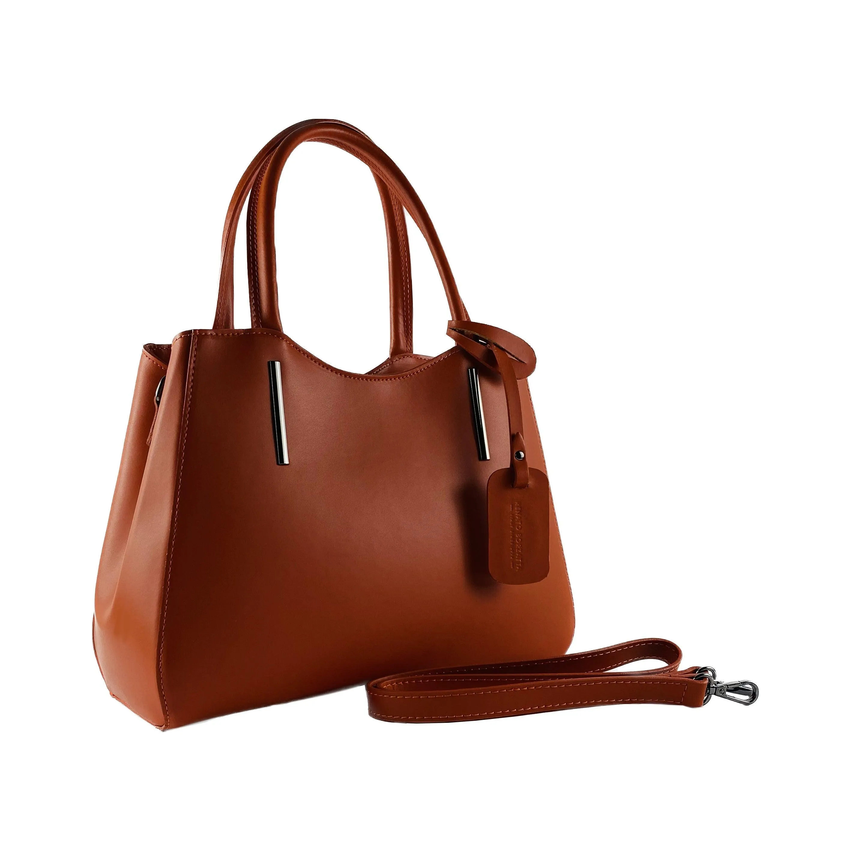 RB1004AM | Women's Handbag in Genuine Leather | 33 x 25 x 15 cm