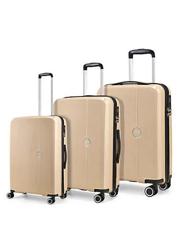 Rock Luggage Hudson Set of 3 8 Wheel Hardshell Suitcases | Kaleidoscope