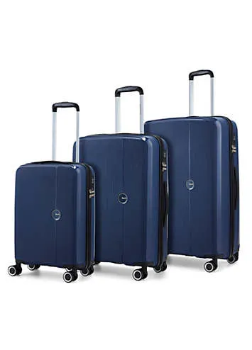 Rock Luggage Hudson Set of 3 8 Wheel Hardshell Suitcases | Kaleidoscope