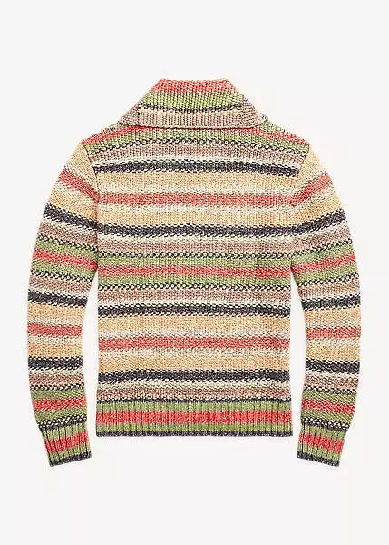 RRL Striped Linen Blend Sweater