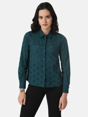 Schiffli Embellished Shirt