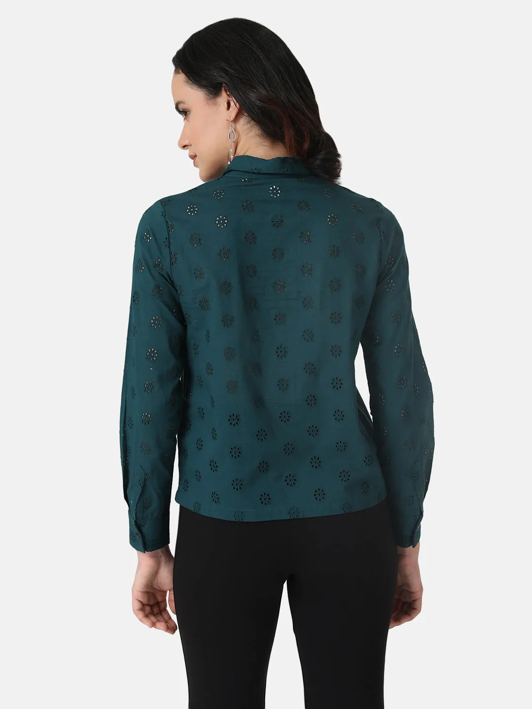 Schiffli Embellished Shirt