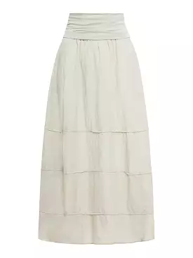 silk blend skirt