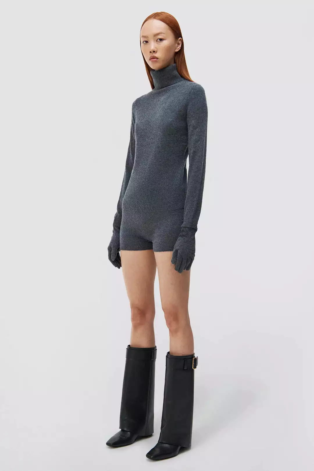 SIMKHAI Dita Gloved Turtleneck