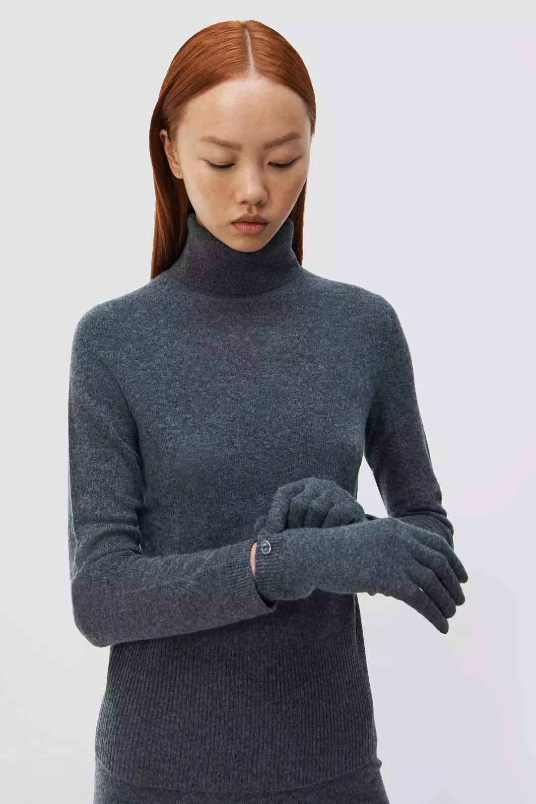 SIMKHAI Dita Gloved Turtleneck