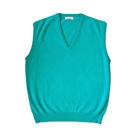 SLEEVELESS V-NECK CASHMERE SWEATER