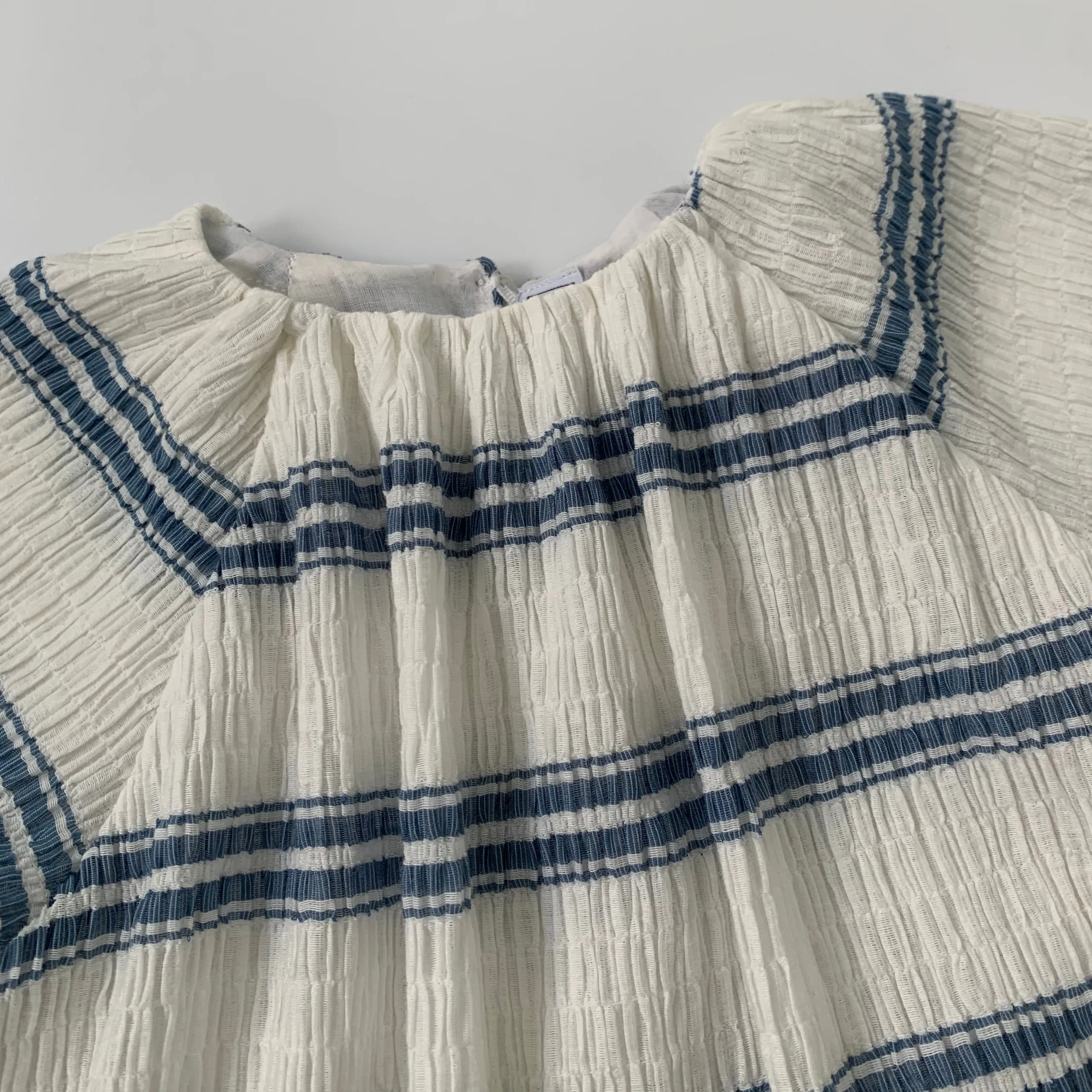 Tartine et Chocolat Blue And White Cheesecloth Dress: 3 Years (Brand New)